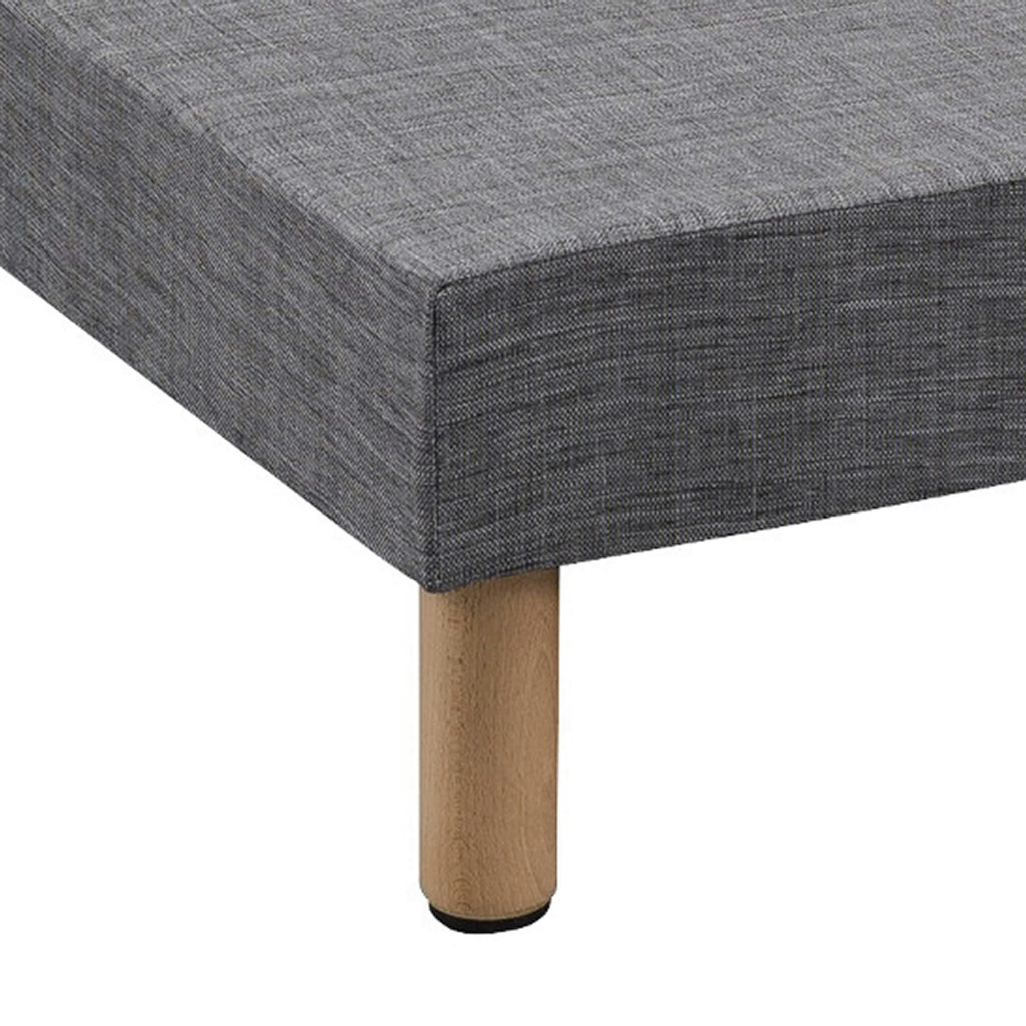 - Sommier tapissier déco gris eco 13 cm 90x190