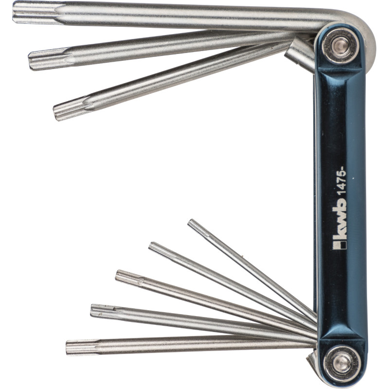 Jeu de 8 clés mâles à 9 pans Tamper Torx
