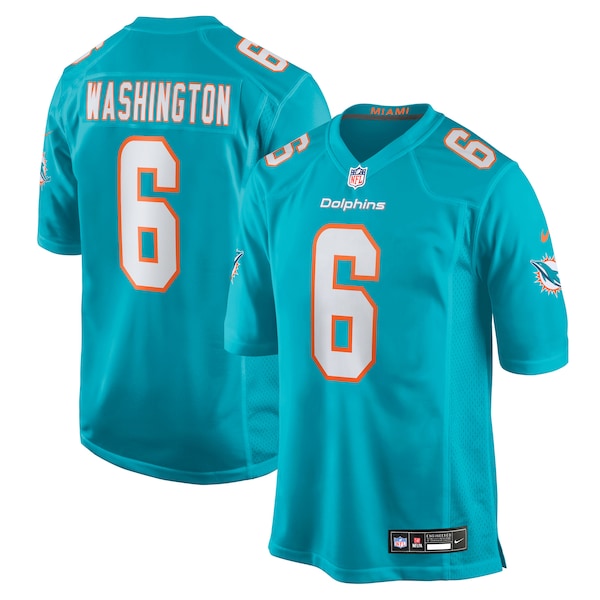 Malik Washington Miami Dolphins Nike Team Game Jersey -  Aqua