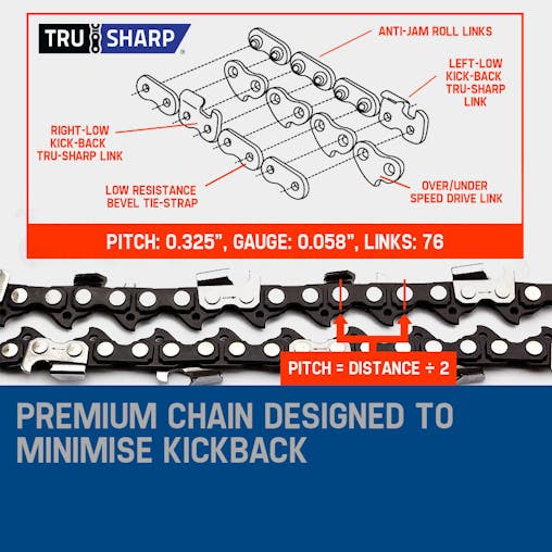 NNEMB Chainsaw Petrol Commercial 20 Bar E-Start Tree Pruning Chain Saw 4.1HP