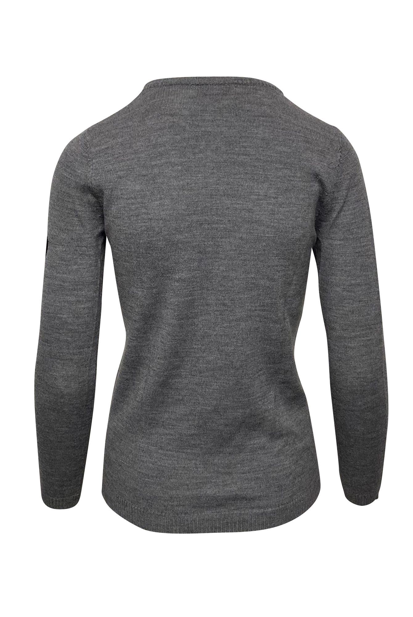 Bella Freud Preloved Cherry Bomb Sweater in Grey Wool