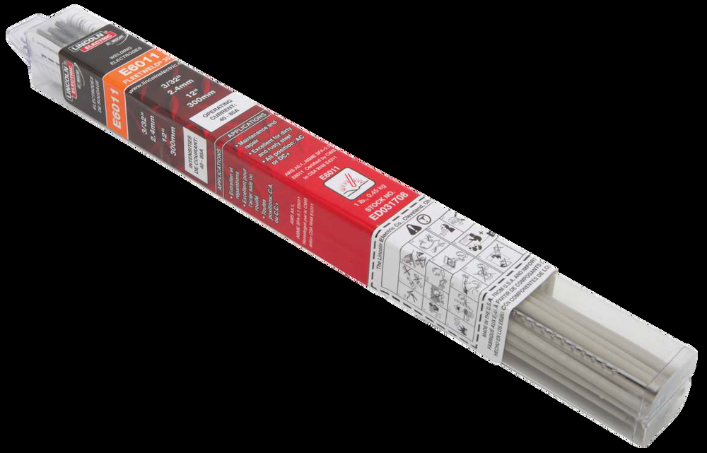 Lincoln Electric E6011 Welding Rod, 3/32-in