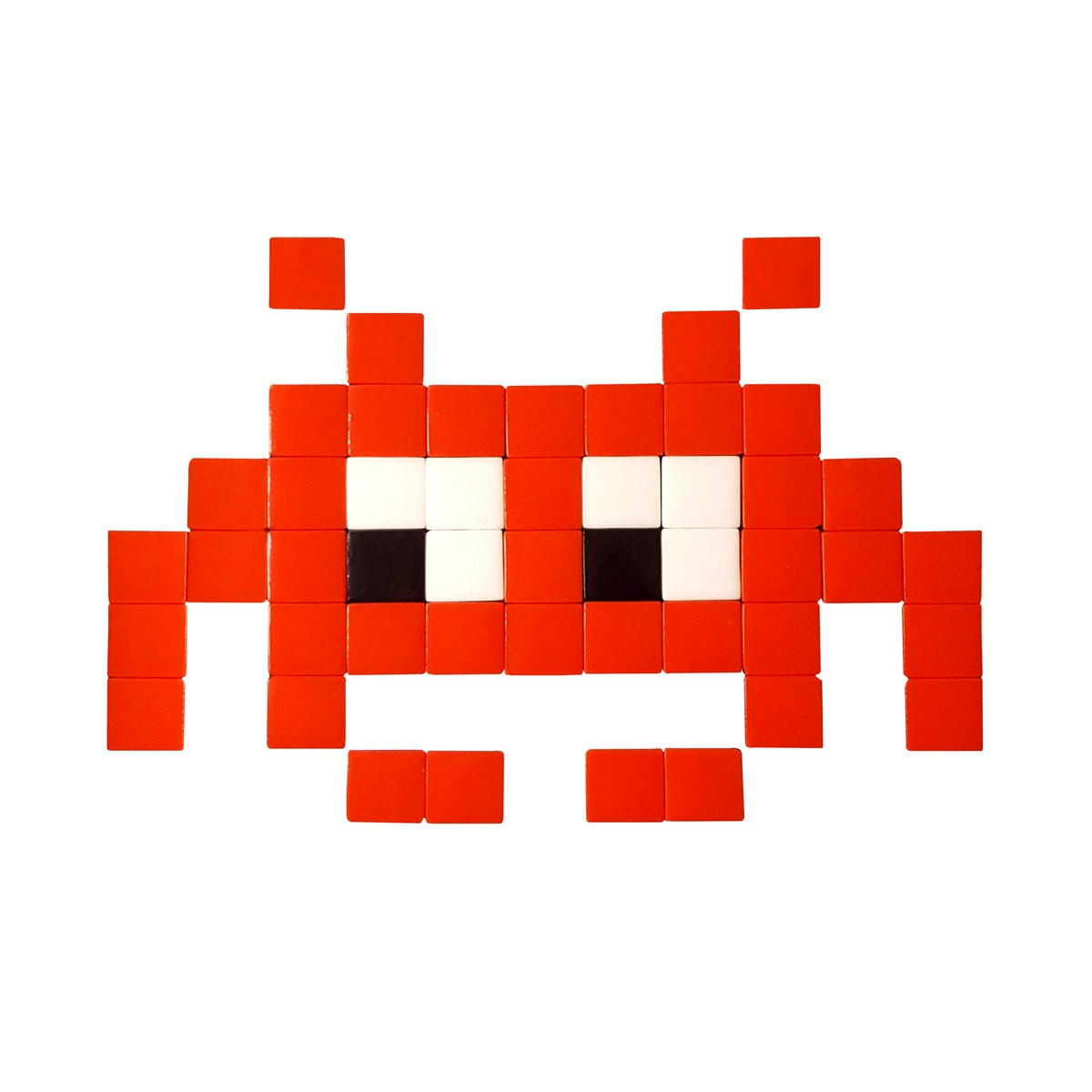 OUTDOOR - Mosaïque invaders en verre rouge