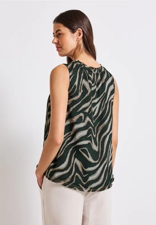 Chiffon Blusentop mit Print