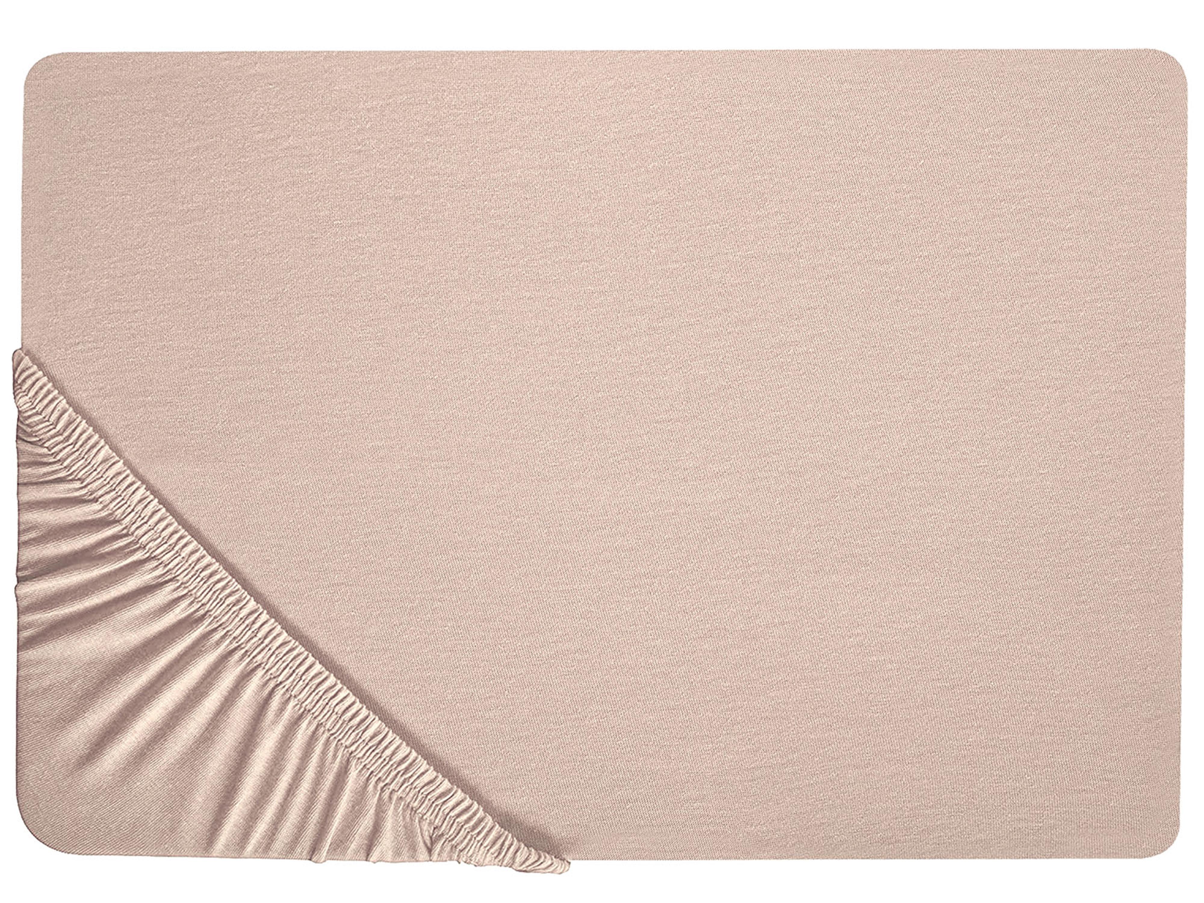 Fitted Sheet HOFUF Cotton 140 x 200 cm Beige