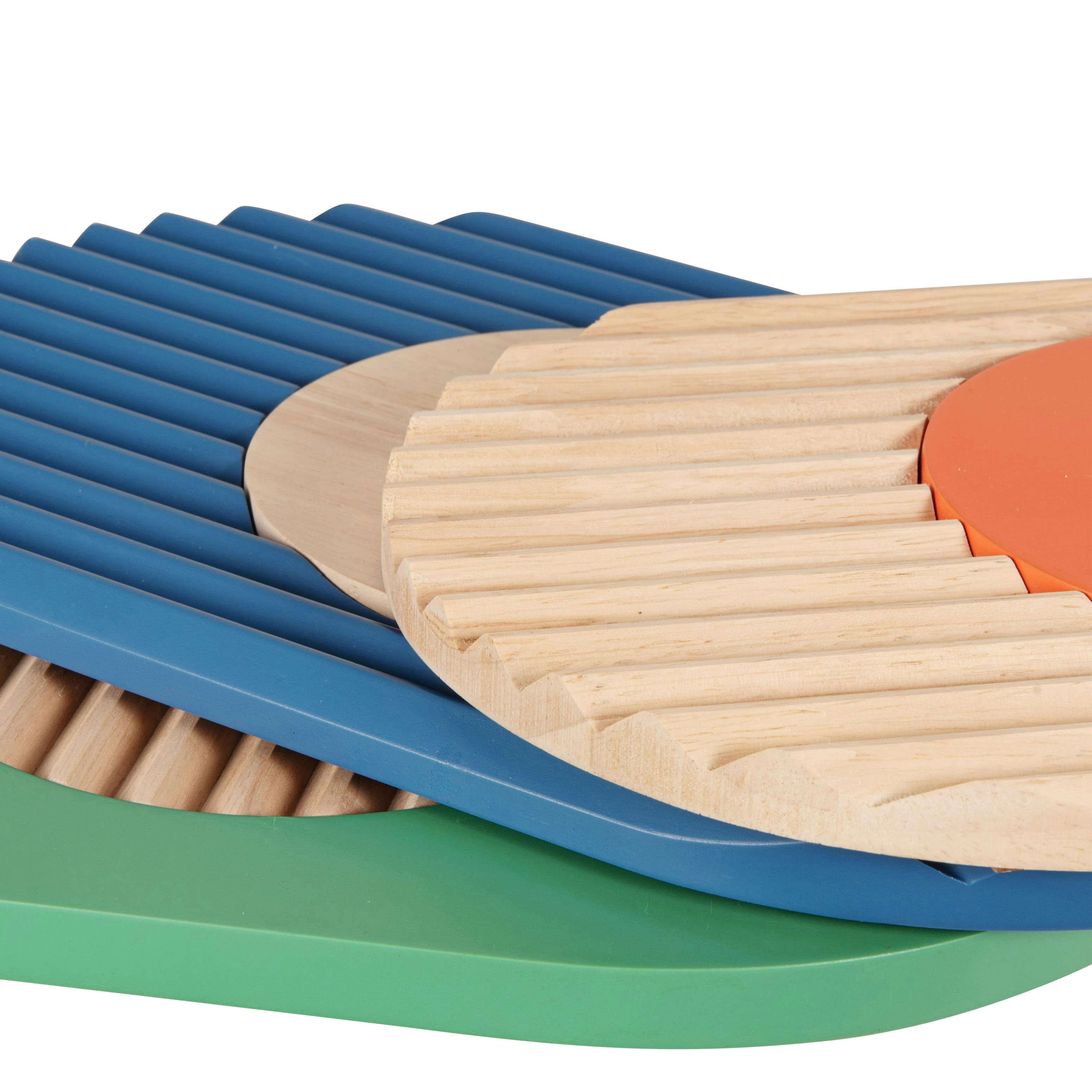 COVELO - Déco murales ovales multicolores (x3) 22x35