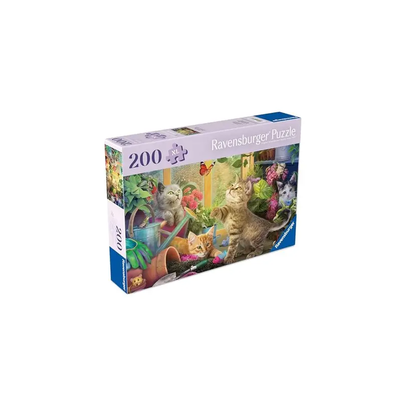 Puzzle 200-teilig Verspielte Kätzchen