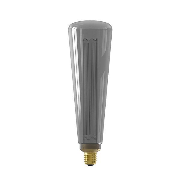 Ampoule LED décorative XXL Royal Kinna verre gris dimmable E27 4W 60lm Calex