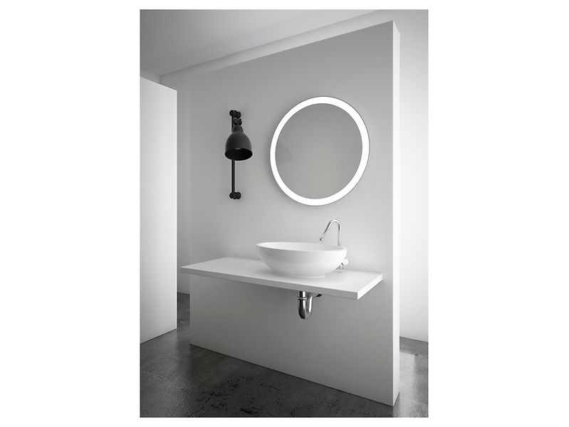 Lustro ścienne łazienkowe Omega LED 60 cm bez ramy