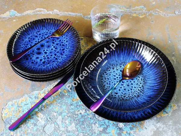 Komplet talerzy dla 1 osoby (3 el.) Lubiana - Stoneware Cosmos