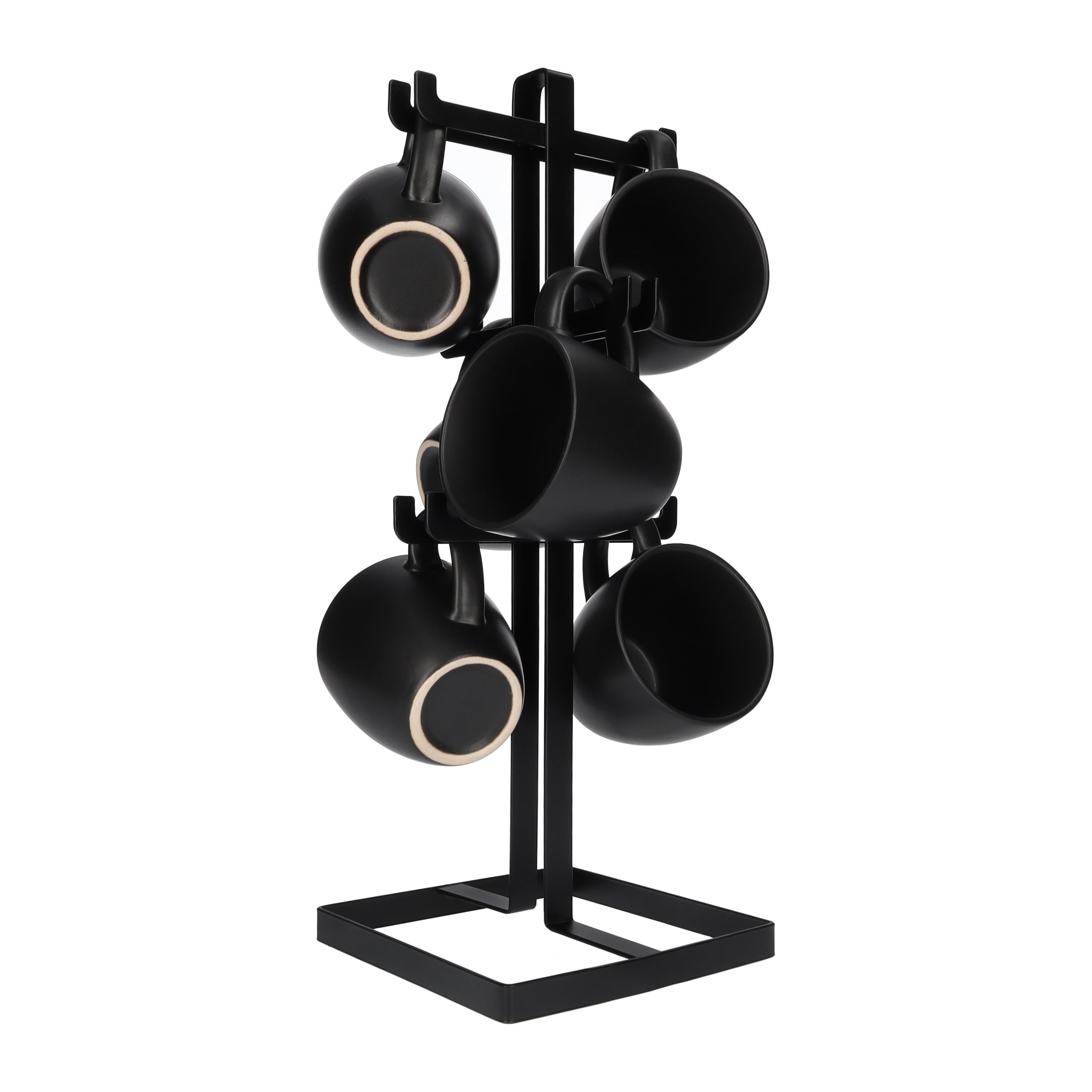 QUVIO Mokken houder - Metaal - Zwart