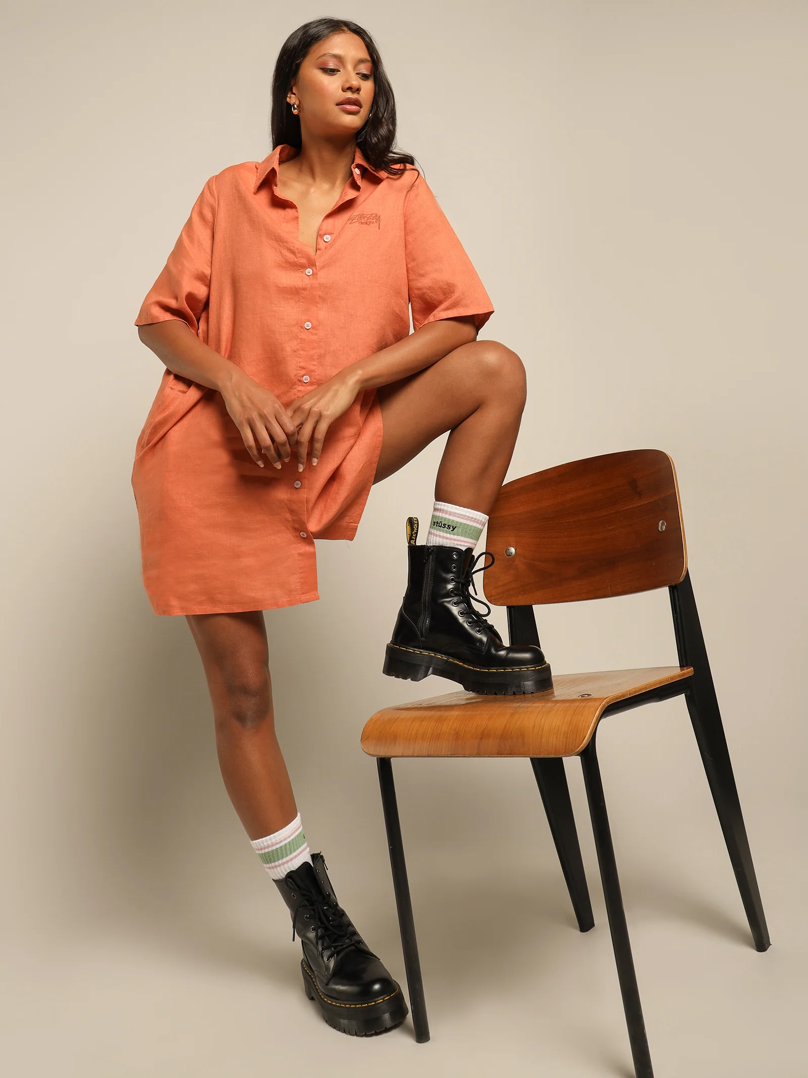 Cali Linen Shirt Dress