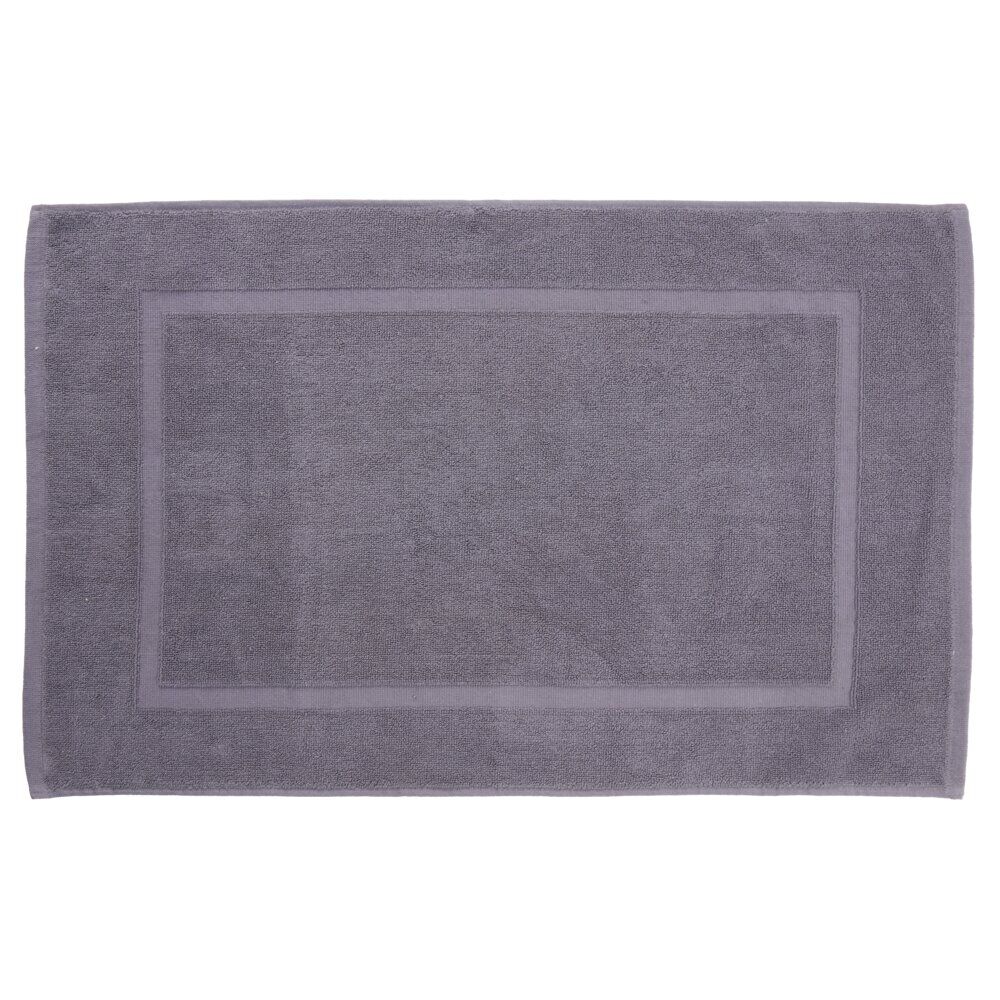 Tapis de bain coton gris 50x80cm