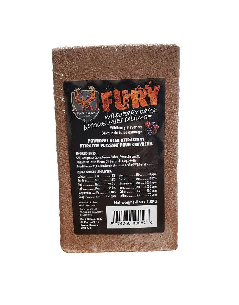 Rack Stacker Fury Hunting Powerful Deer Attractant Brick, Wildberry, 1.8-kg