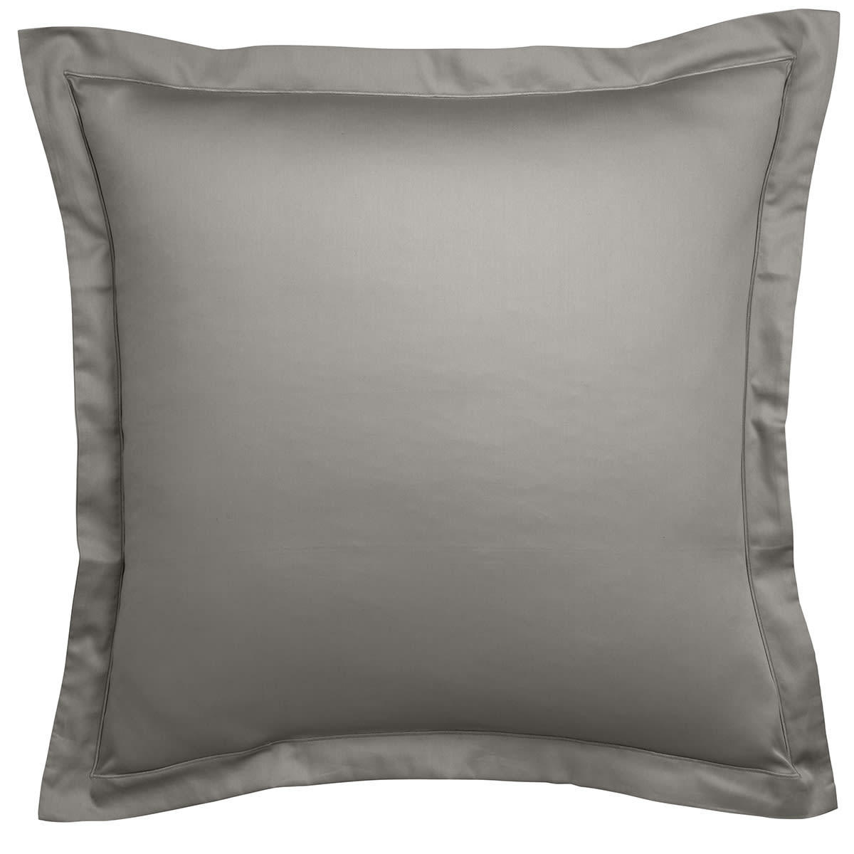 PARTITION - Taie d'oreiller   Satin de coton Coloris Gris 65x65 cm - DODO
