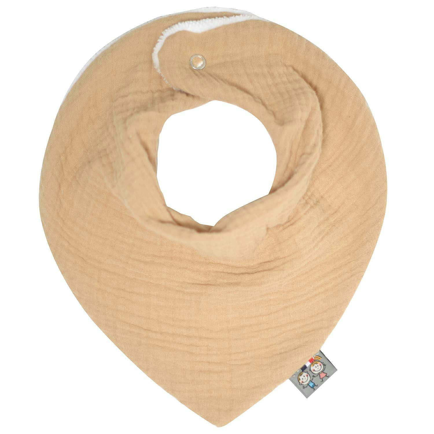 JEANNE - Bavoir bandana gaze de coton