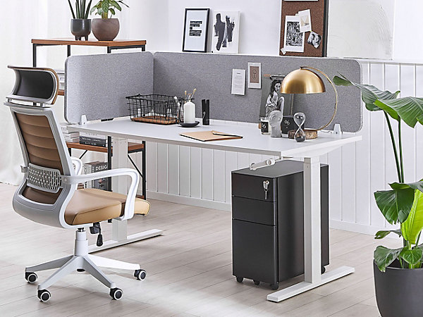 Cloison amovible de bureau WALLY Gris clair