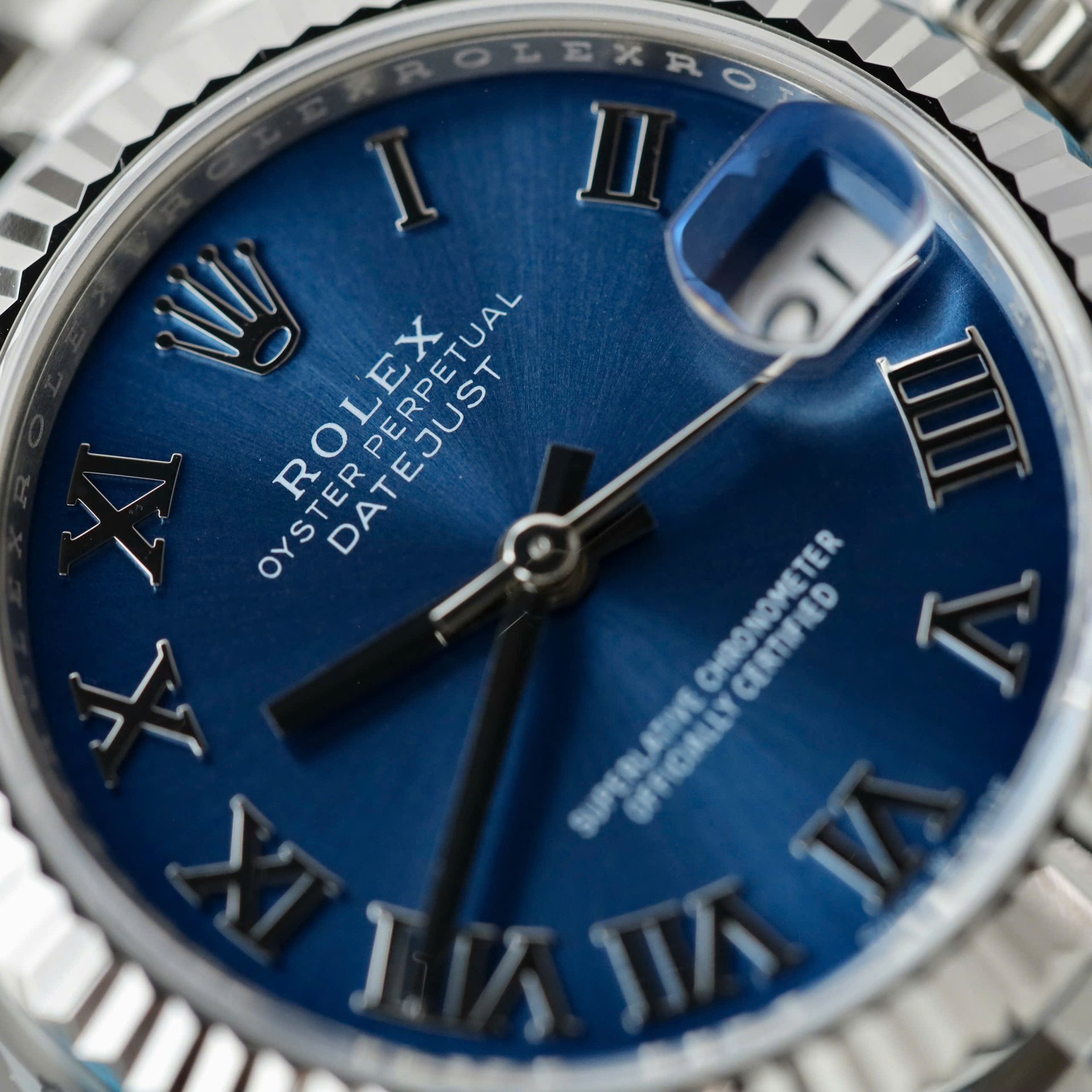 Rolex Datejust 316L Steel Blue Dial 31mm Jub THBF Replica
