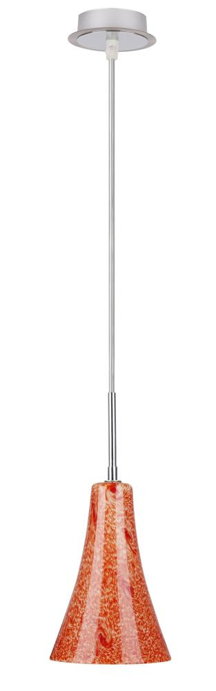 Lampa wisząca srebrno-pomarańczowa RUFI 1xE14x40W Candellux