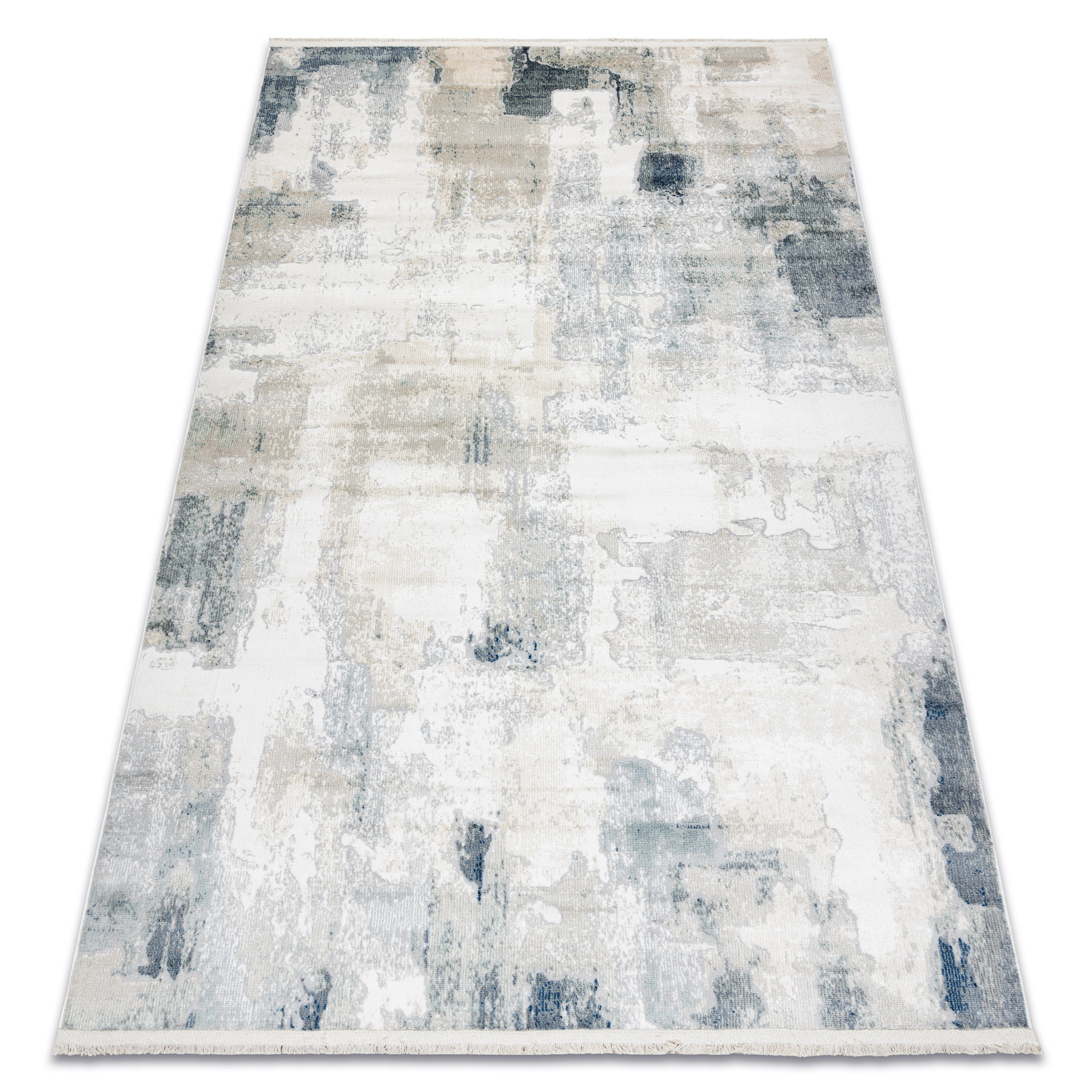 Dywan DISTIN 0144A biały / krem / beż nowoczesny - 80x150 cm
