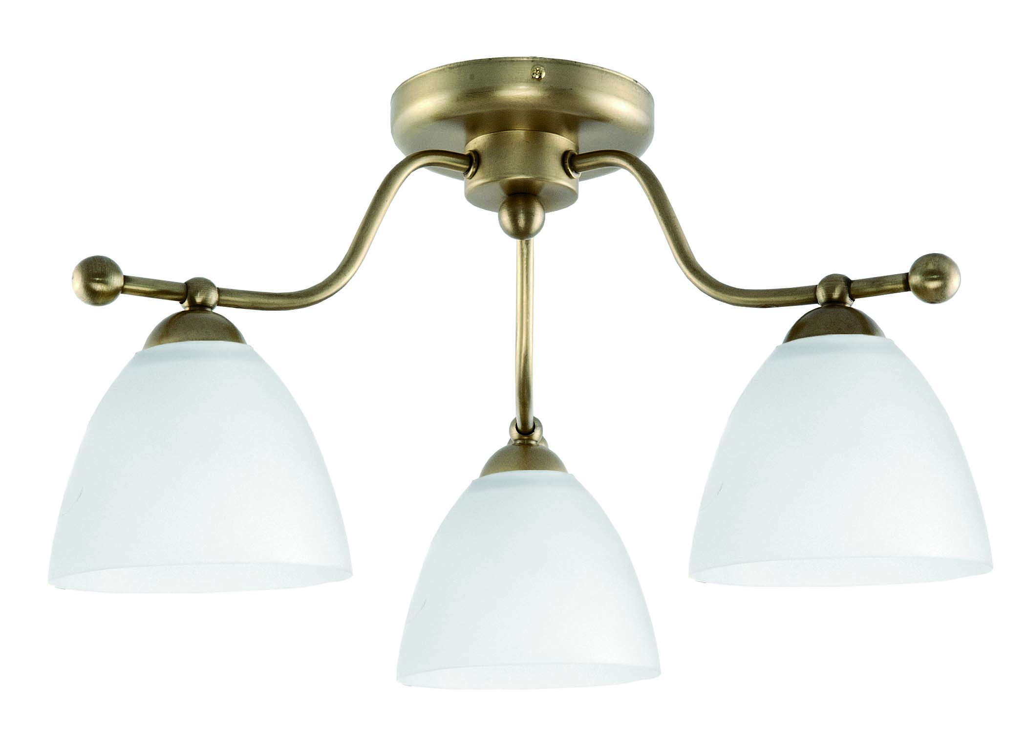 Lampa sufitowa EDYLIT vintage retro złota 3xE27 IBIS BIANCO 14-652