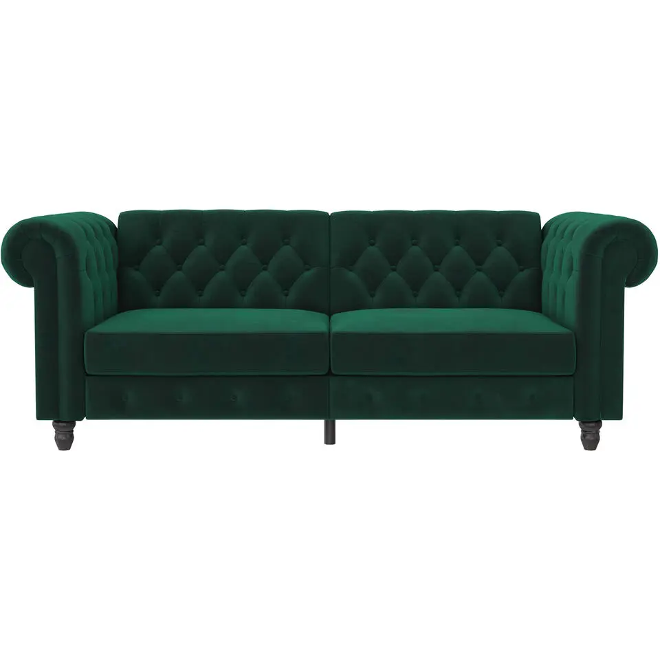 Felix - 3-zits slaapbank in donkergroene kleur