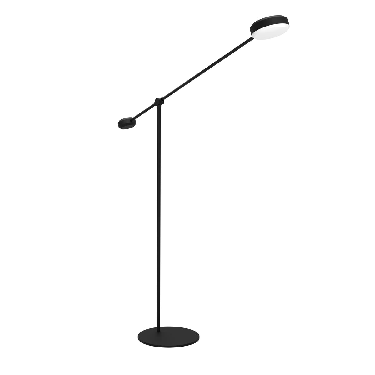 EGLO vloerlamp Clavellina - led - 160,5 cm - zwart/wit - dimbaar