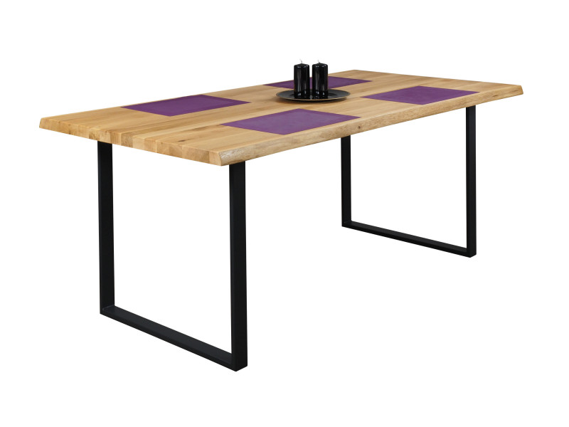 Stół 160x100 dębowy WOOD z naturalnymi krawędziami