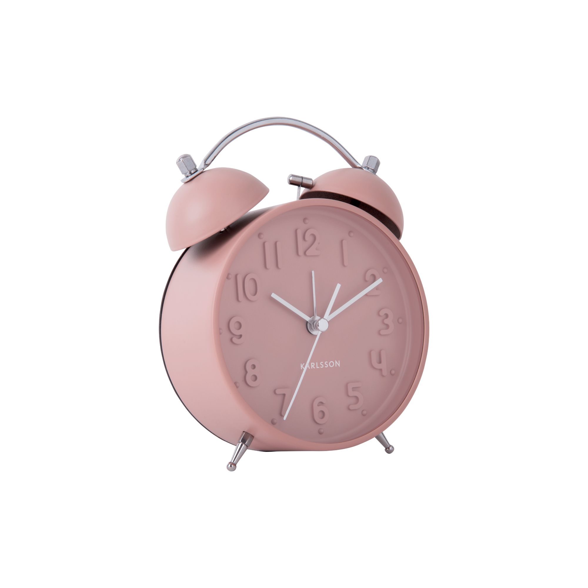 Karlsson wekker Iconic - roze - Ø11cm