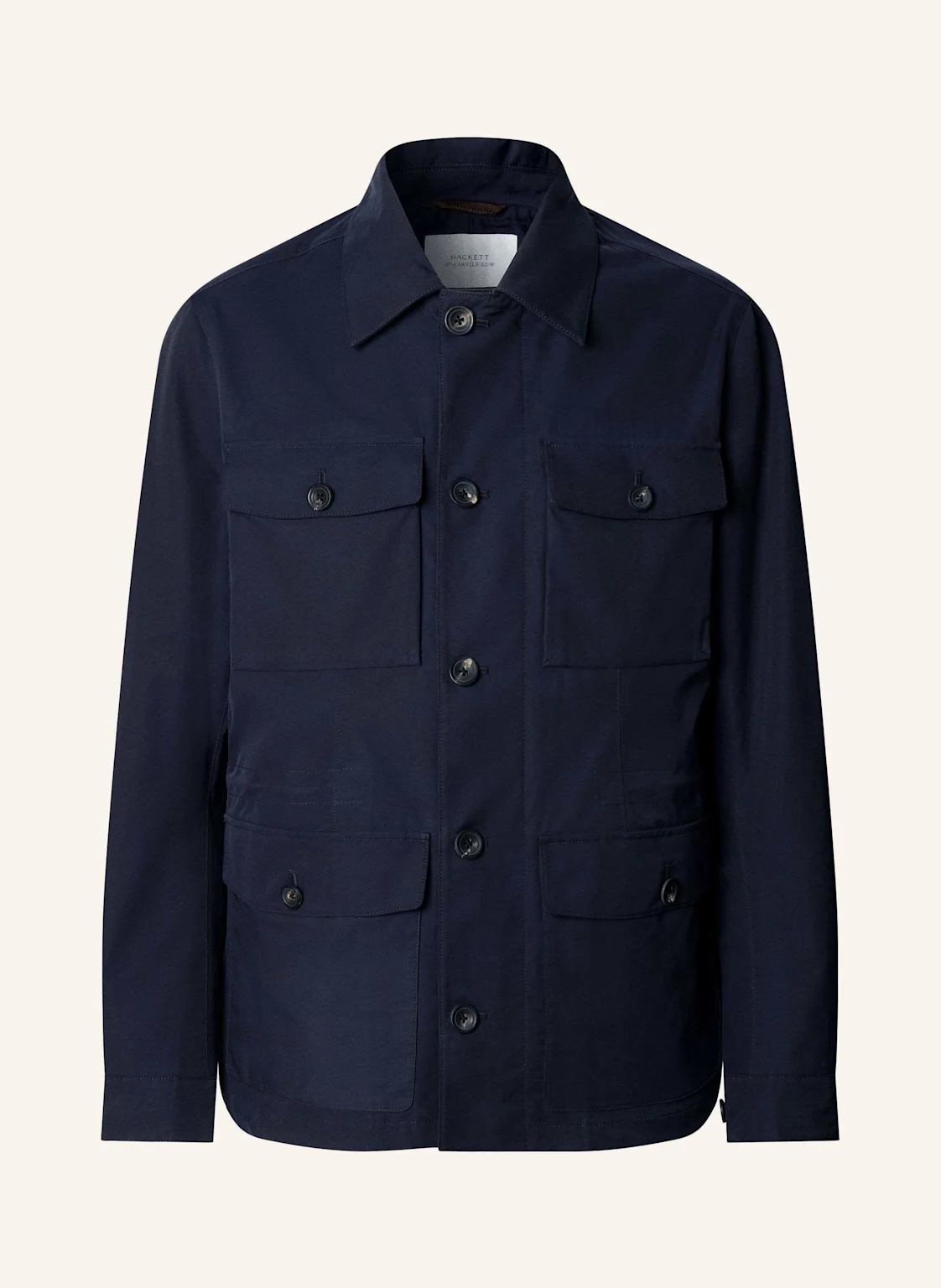 HACKETT LONDON Stehkragenmantel SR COTTON 4 PKT