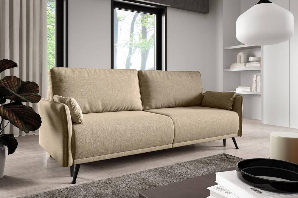 Slaapbank Seriate chenille met opbergruimte