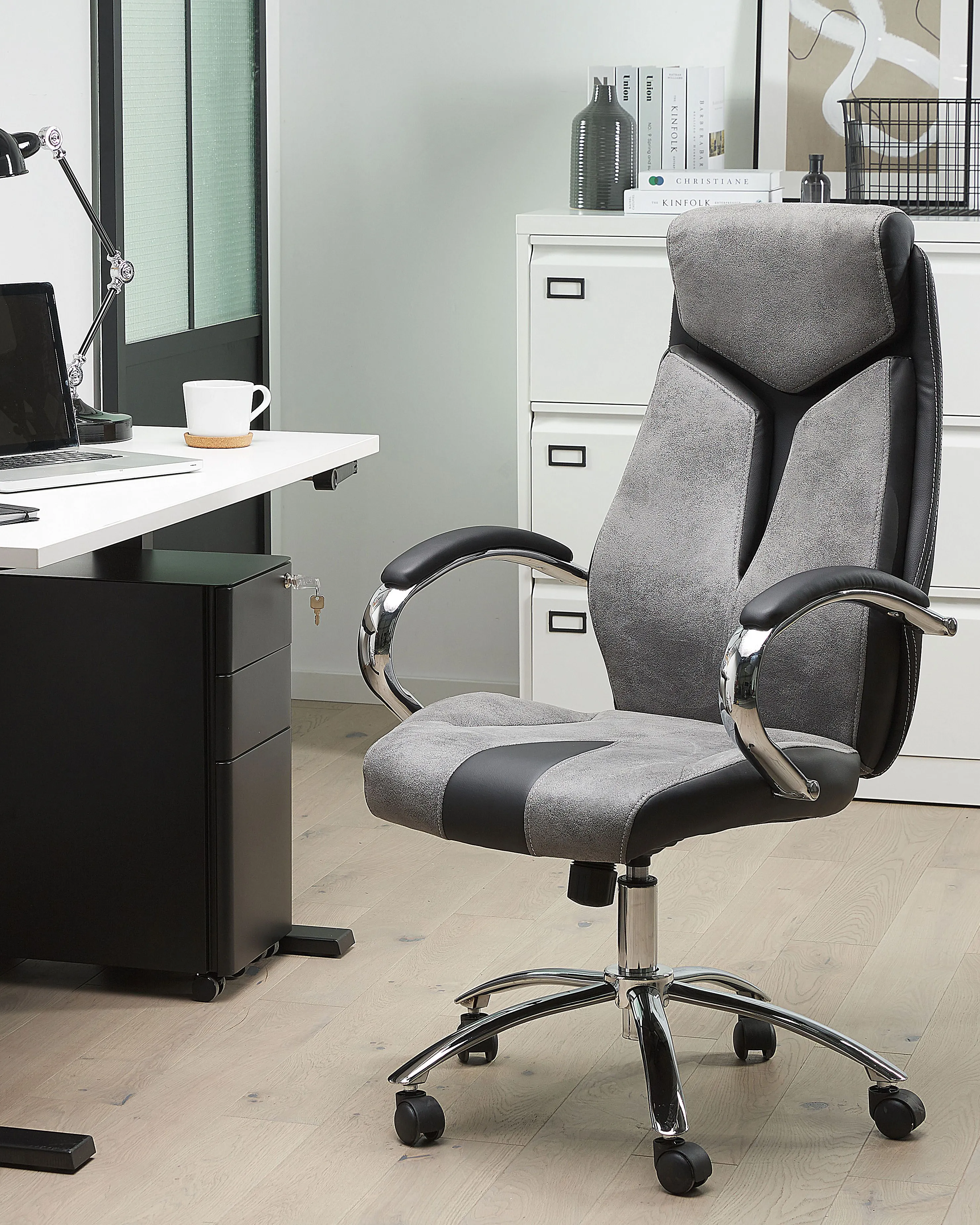 Office Chair FORMULA Faux Leather Grey