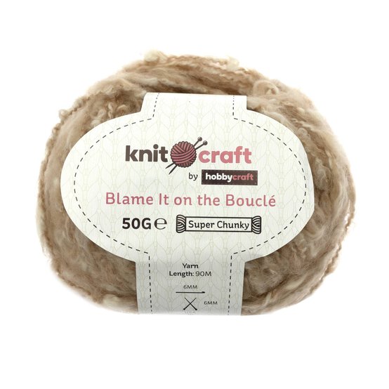 Knitcraft Neutral Blame It on the Boucl&eacute; Yarn 50g