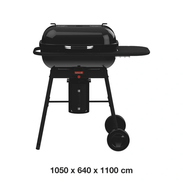 Holzkohlegrill, LxBxH: 105 x 64 x 110 cm, schwarz