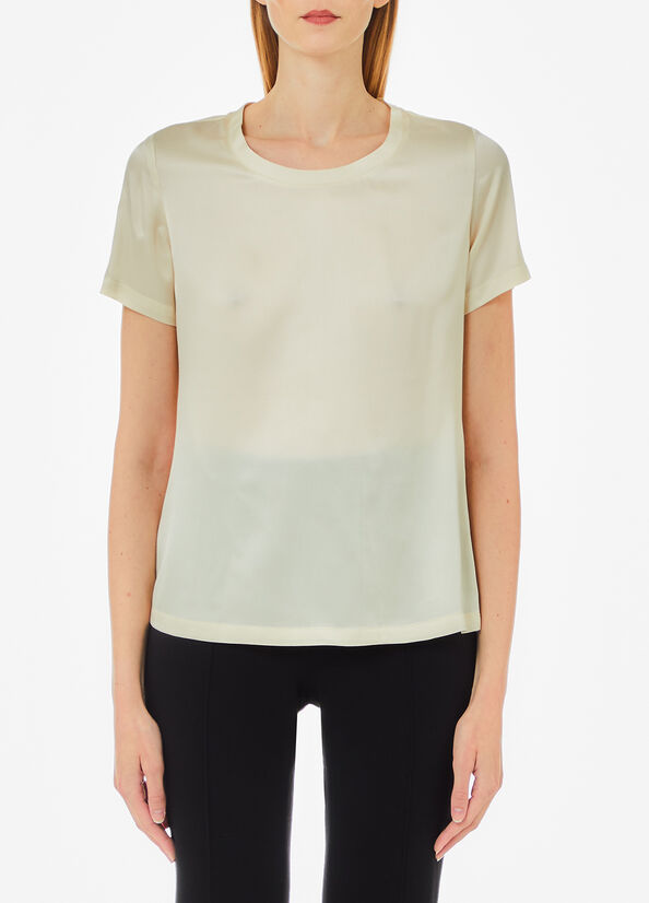 T-shirt in raso di seta