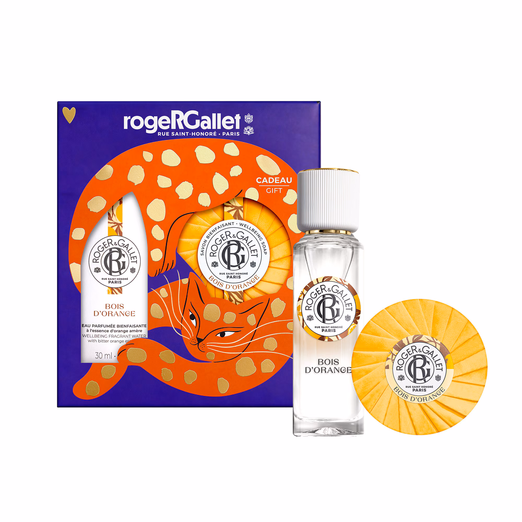 BOIS D'ORANGECoffret eau parfumée bienfaisante et savon