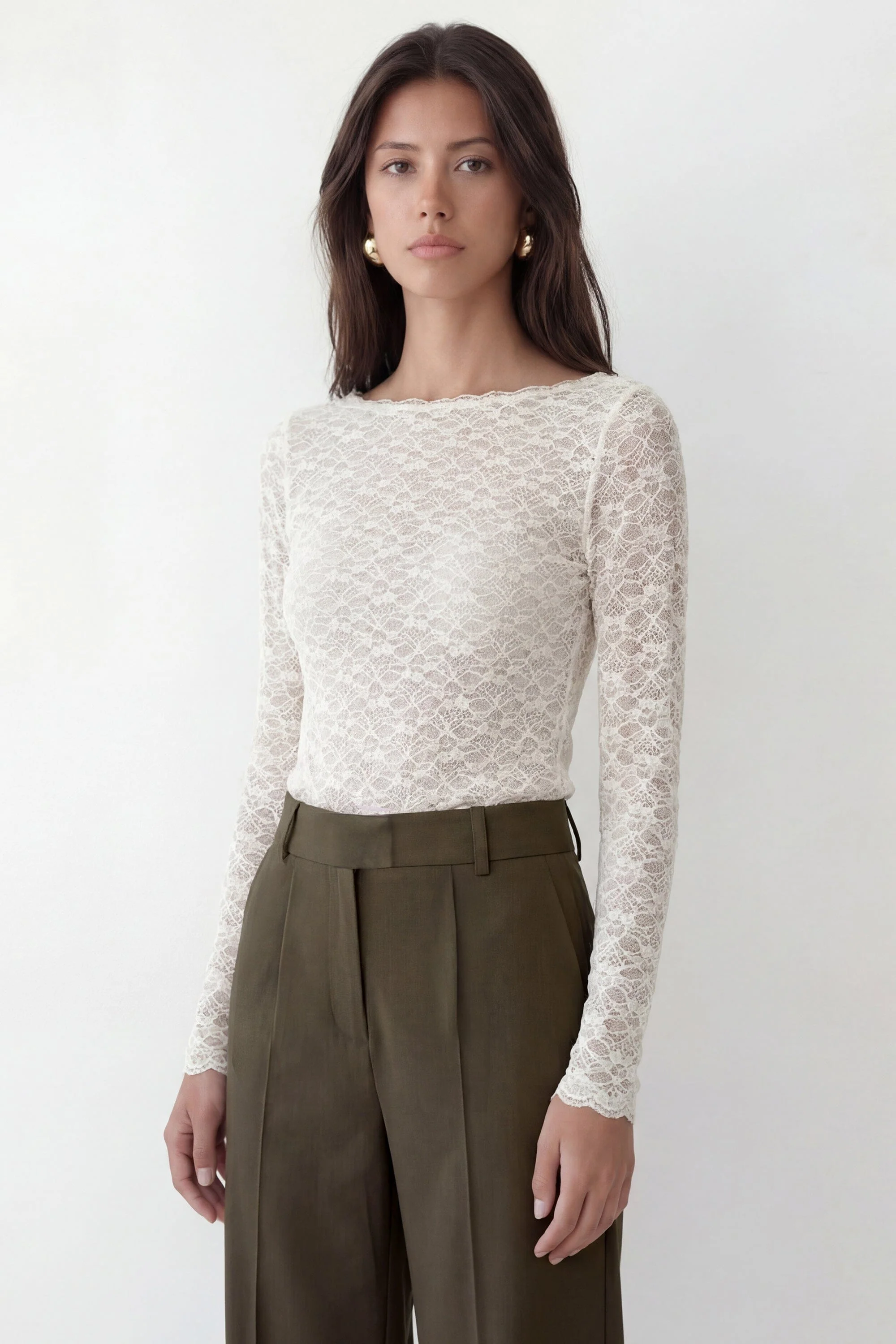TEE SHIRT MANCHES LONGUES - CATE - ECRU
