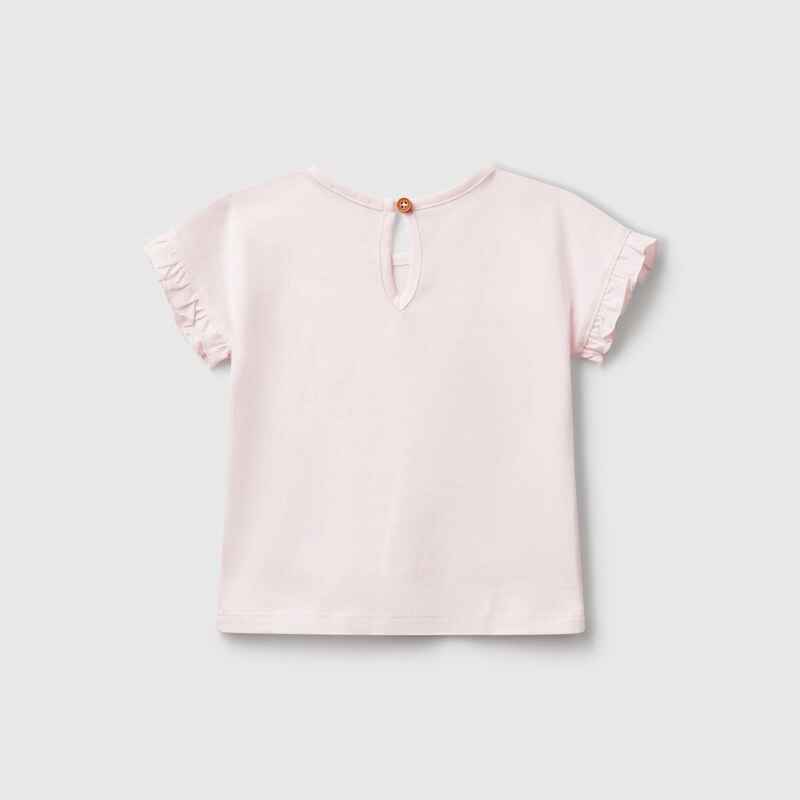 T-shirt with embroidery and tassels