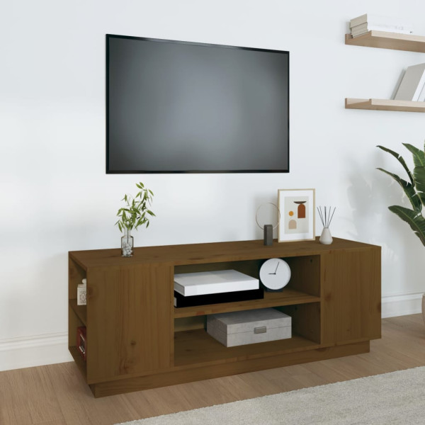 Zestaw Mebli Rtv Brąz Mat Nowoczesny Salon 110x35x40,5cm