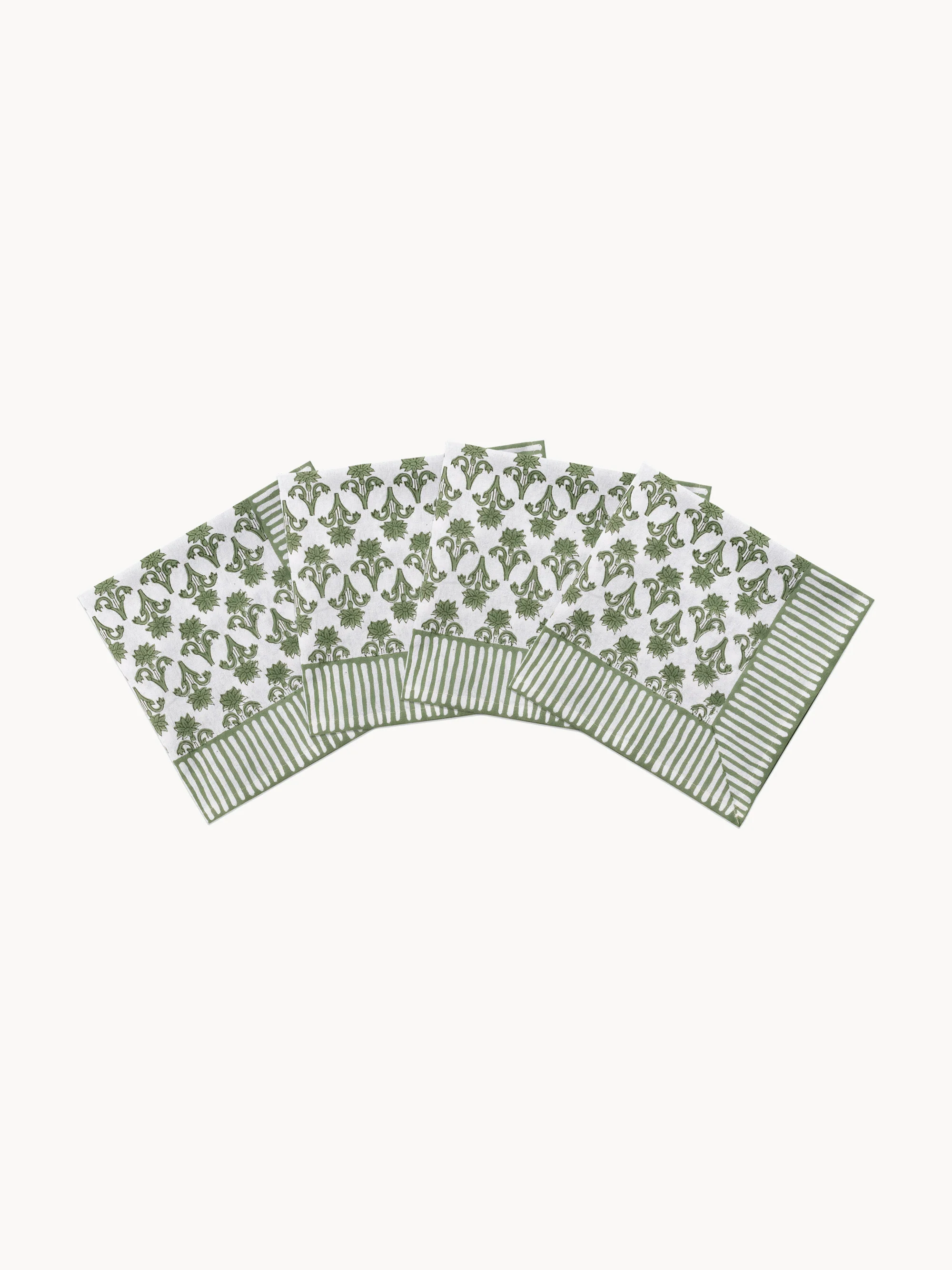 Handgefertigte Servietten Lily, 4er-Set
