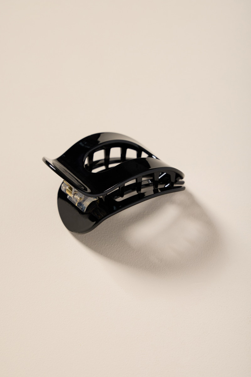 Angela Black Flat Hair Claw