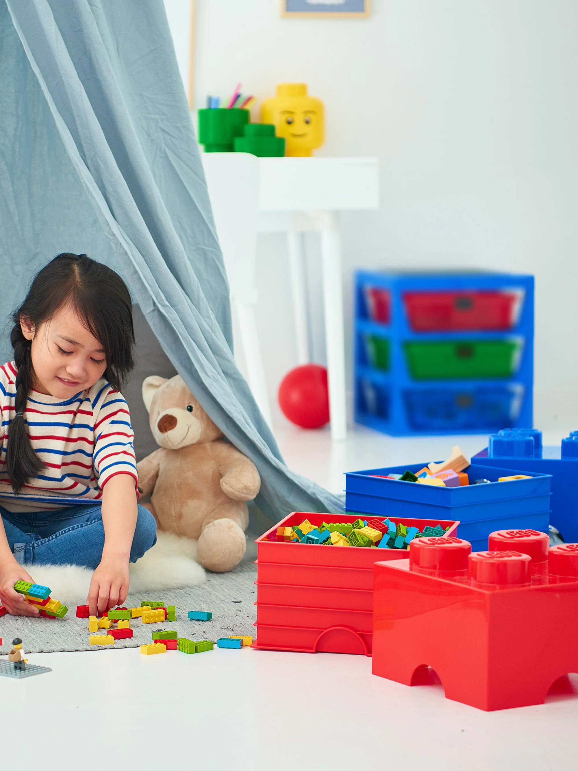 Kinder-LEGO?-Aufbewahrungsbox Brick mit 4 Noppen