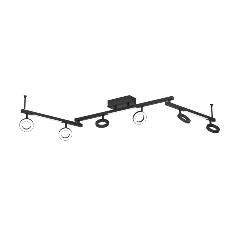 Spot LED Cardillio 2 noir 6 x 3,2 W et 3 x 3,3 W EGLO