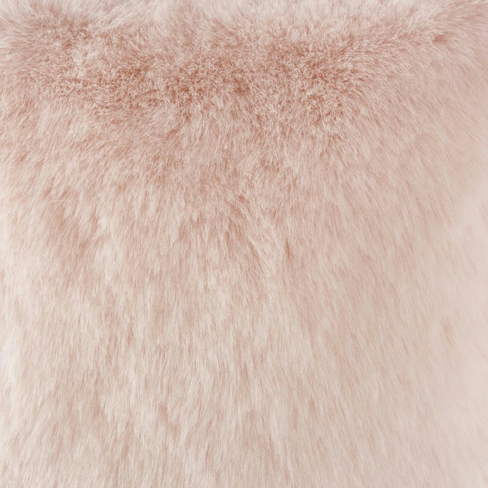 ALTAI - Coussin imitation fourrure rose 45x45