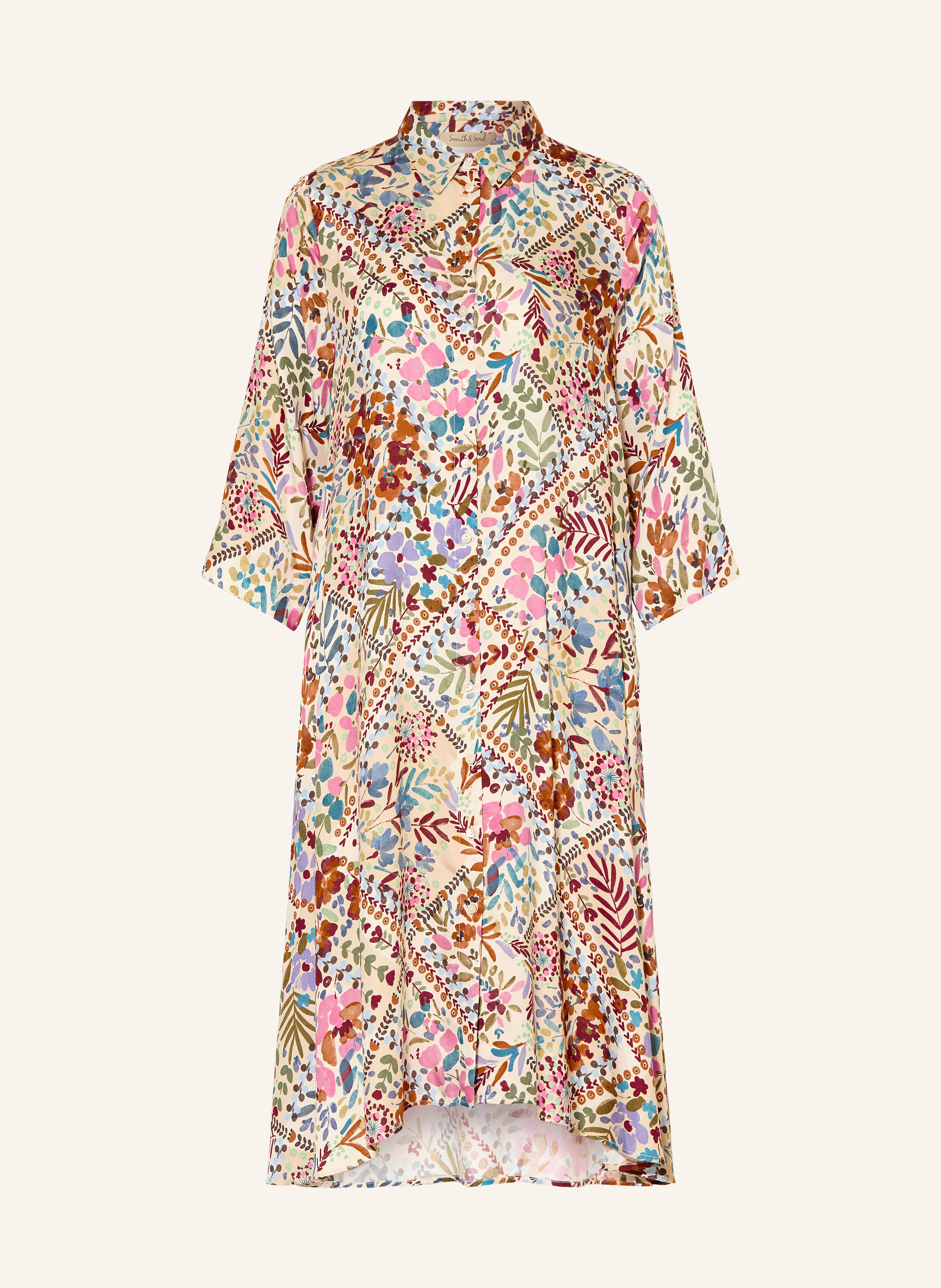 Smith & Soul Hemdblusenkleid mit 3/4-Arm
