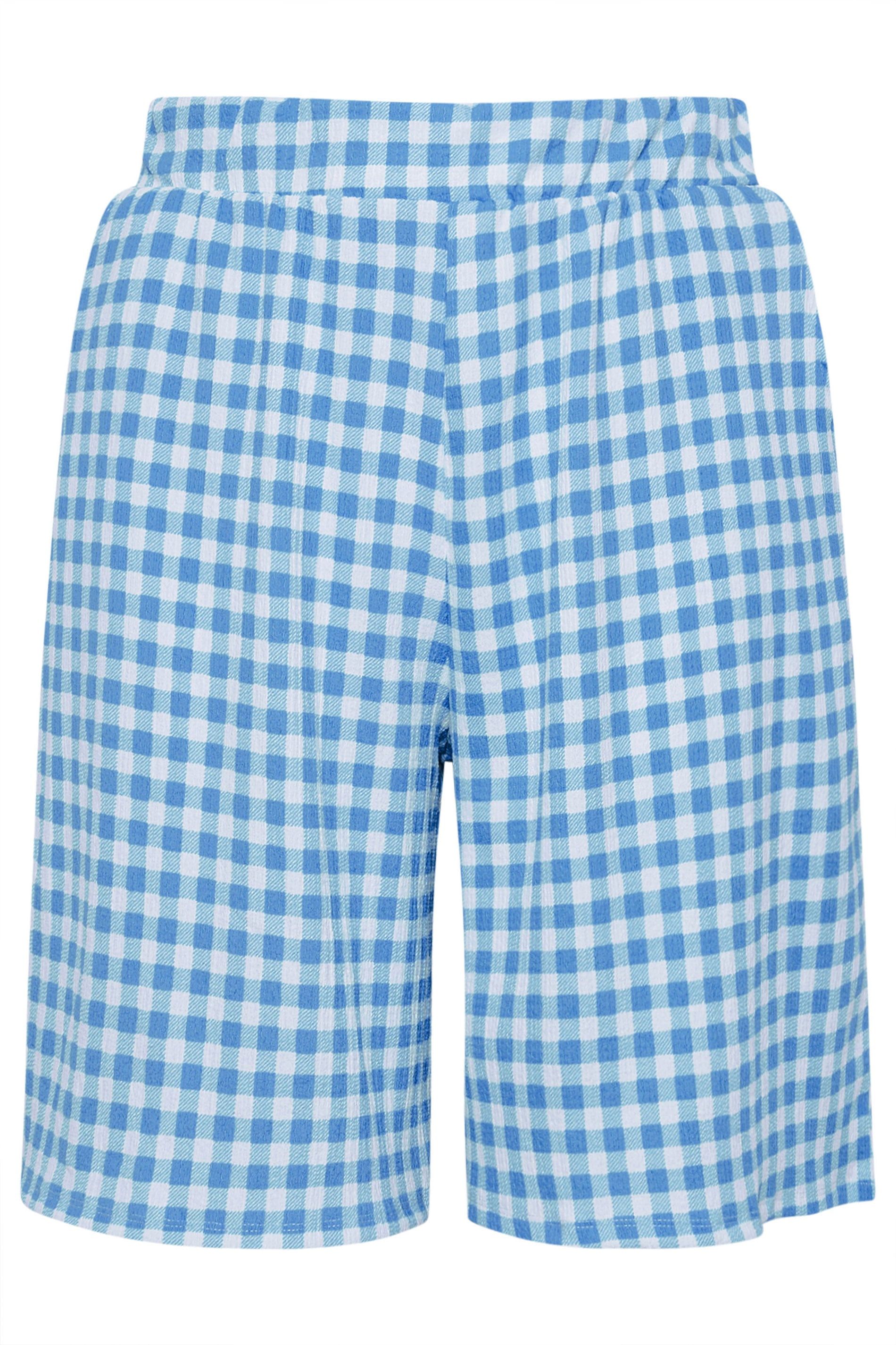Yours Gingham Jersey Shorts
