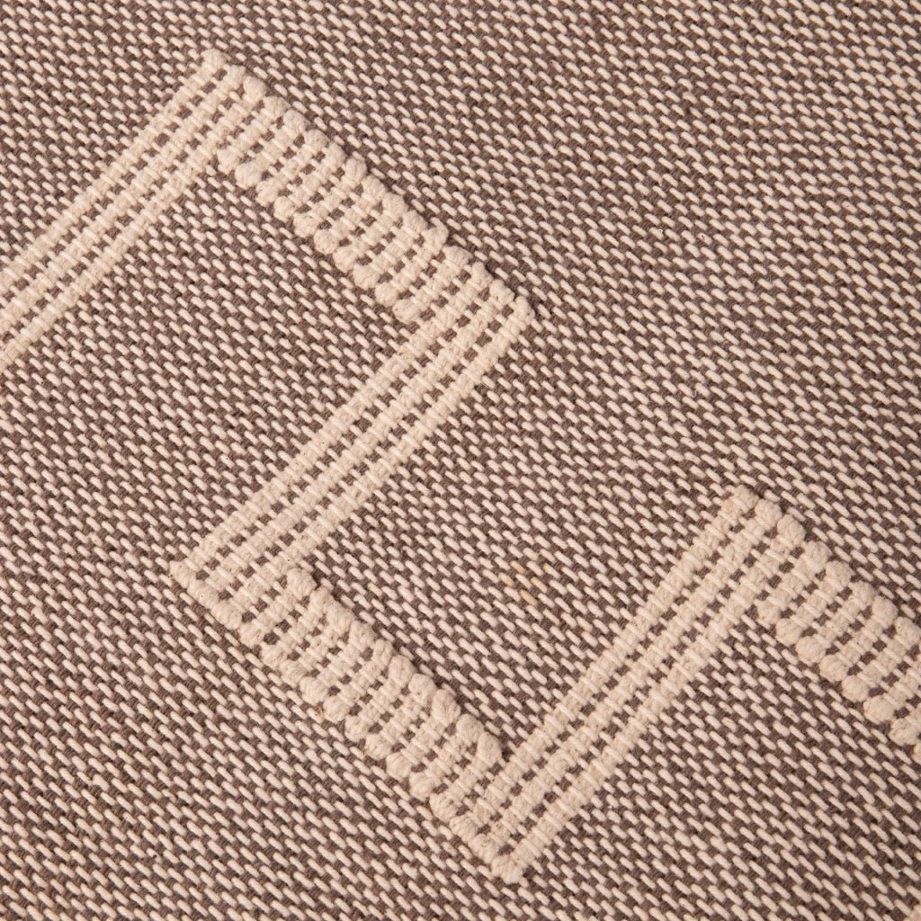 Tapete Algodão Castanho e Bege 200x300 BENAGIL