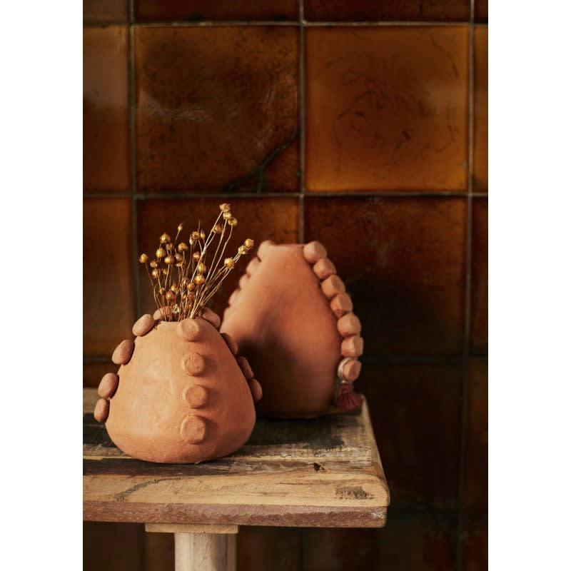 - Vase terre cuite orange