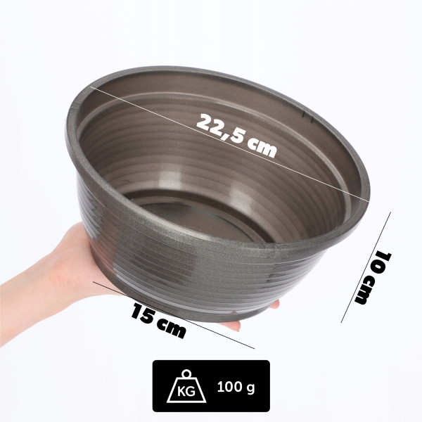 Doniczka Osłonka Donica Na Kwiaty 22cm Kolor Misa
