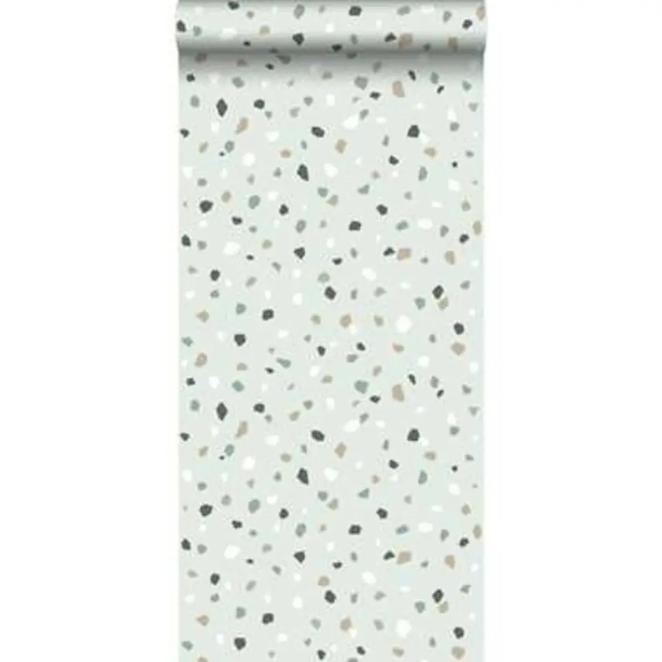 ESTAhome behang - terrazzo - mintgroen - 53 cm x 10,05 m